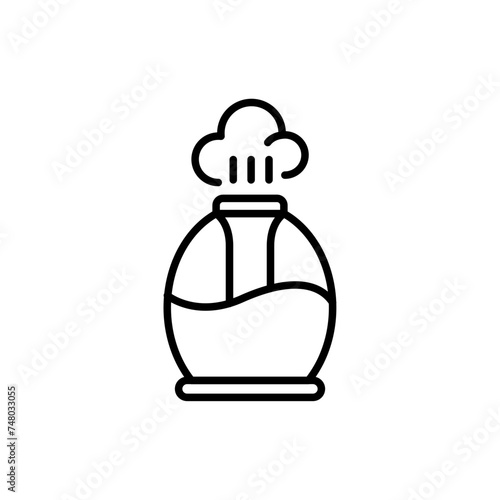 Humidifiers outline icons, minimalist vector illustration ,simple transparent graphic element .Isolated on white background