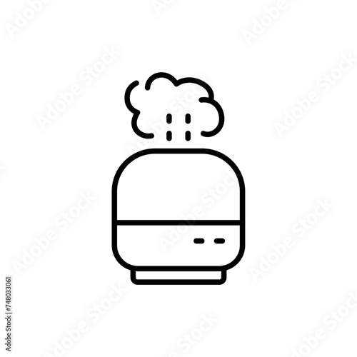 Humidifiers outline icons, minimalist vector illustration ,simple transparent graphic element .Isolated on white background