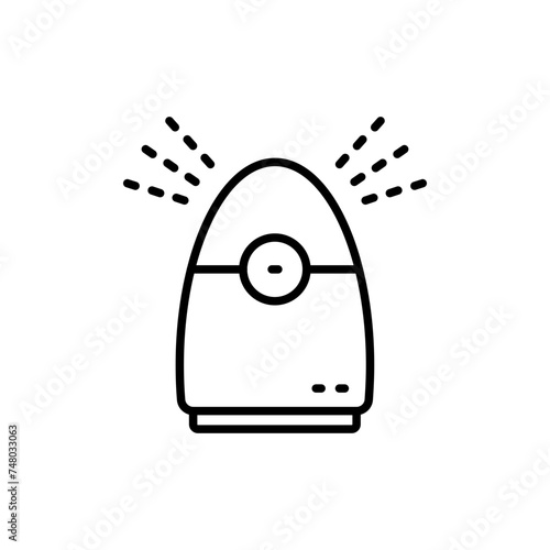 Humidifiers outline icons, minimalist vector illustration ,simple transparent graphic element .Isolated on white background