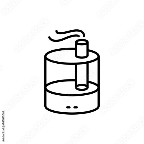 Humidifiers outline icons, minimalist vector illustration ,simple transparent graphic element .Isolated on white background
