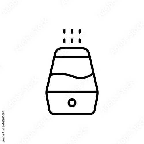 Humidifiers outline icons, minimalist vector illustration ,simple transparent graphic element .Isolated on white background