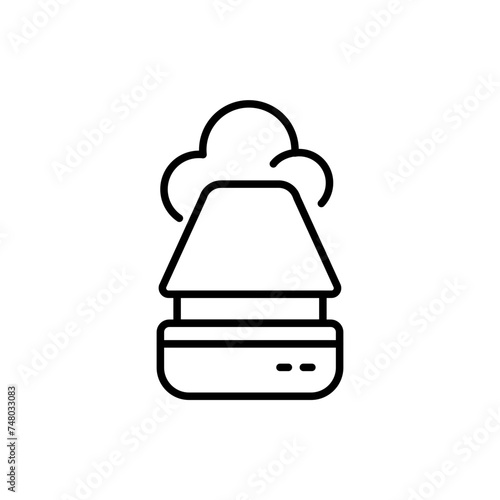 Humidifiers outline icons, minimalist vector illustration ,simple transparent graphic element .Isolated on white background