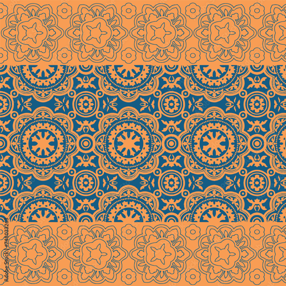 Ornamental Tribal Luxury Ornamental Pattern Background Design.
