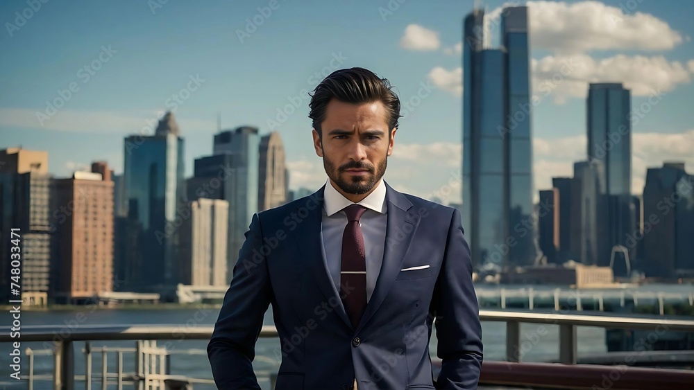 businessman in a city businessman in a city