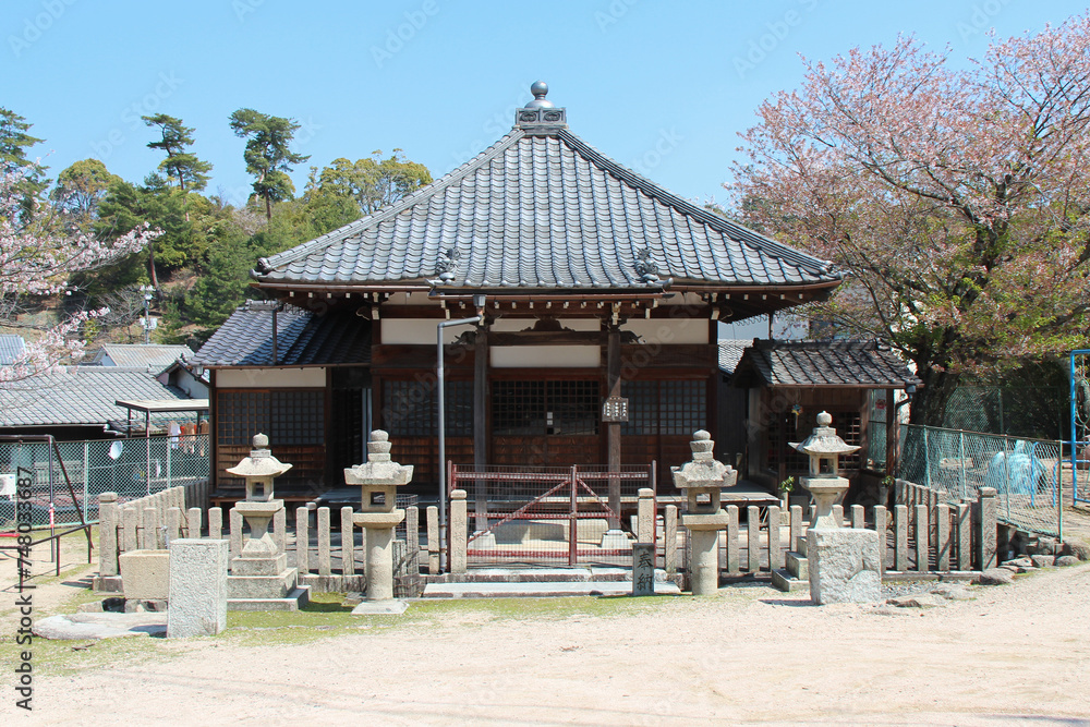 fudo pavilion in miyajima in japan 