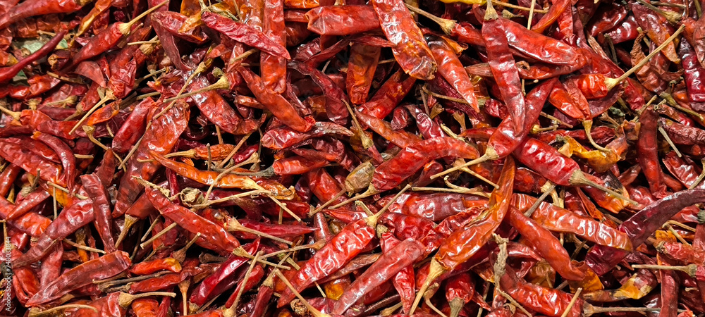 Fototapeta premium Dried chilies are a part of cooking.