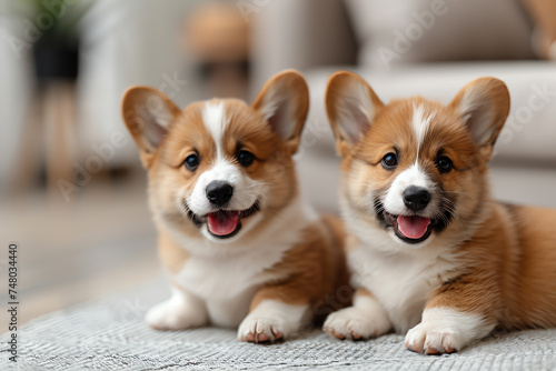 Joyful Puppies Frolicking