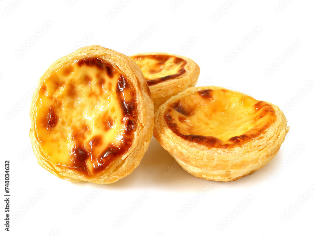 Fresh baked egg tarts or custard tarts (pastel de nata) Fresh baked egg tarts or custard tarts (pastel de nata)