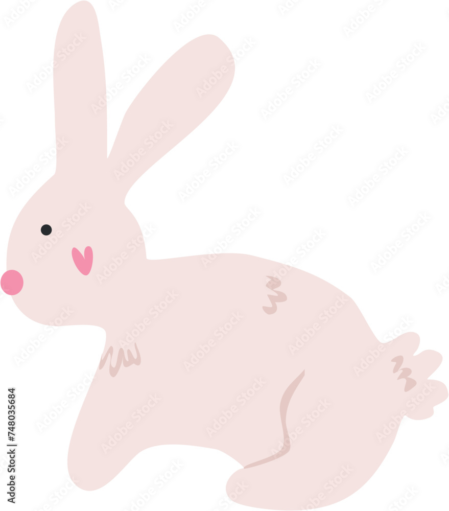 Cute rabbit vector. Bunny character Cute rabbit vector. Bunny character