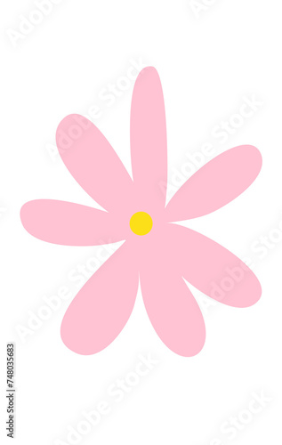 Pink flower. Spring blossom	