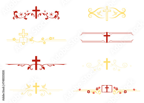A set of Christian religion themed dividers
