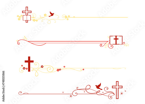 A set of Christian religion themed dividers
