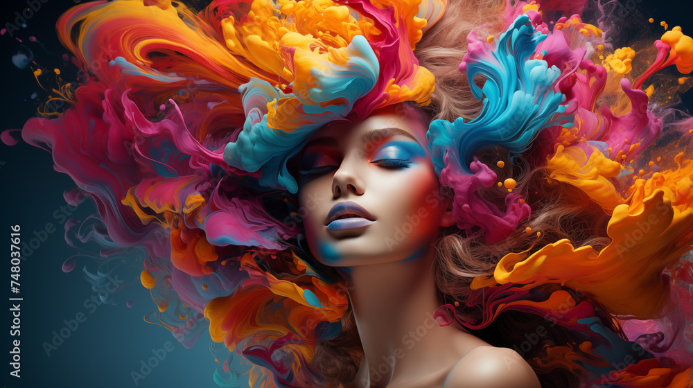 Whimsical Beauty: A Dance of Colors and Emotion Whimsical Beauty: A Dance of Colors and Emotion