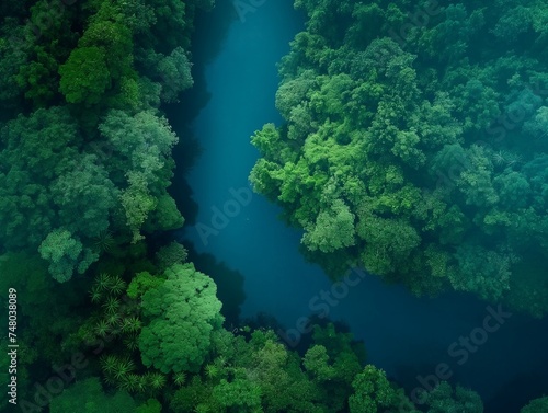 River in tropical jungle