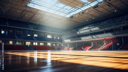 modern and stylish basketball court