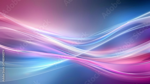 Abstract Swirling Colors in Blue and Pink Hues