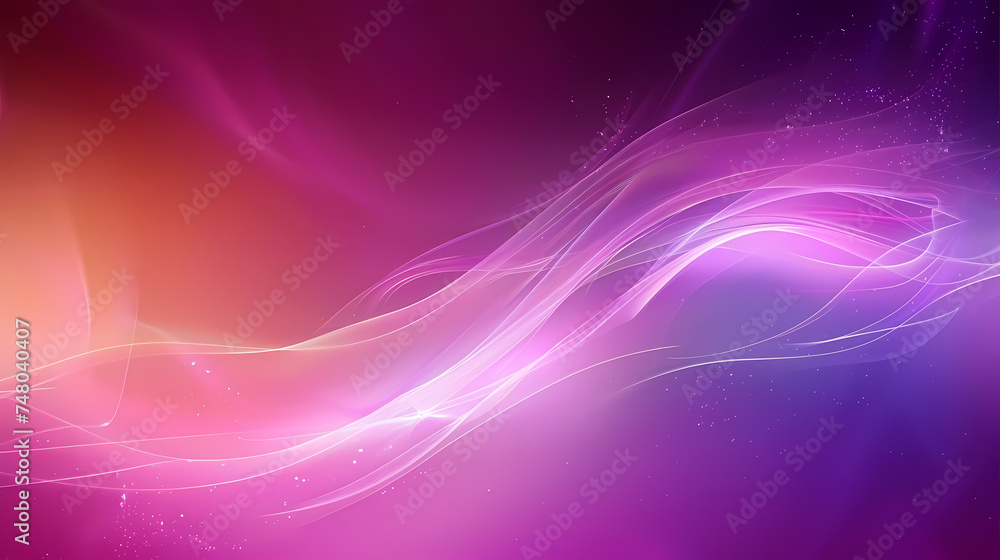 Abstract Purple and Pink Light Waves on a Dark Background Abstract Purple and Pink Light Waves on a Dark Background