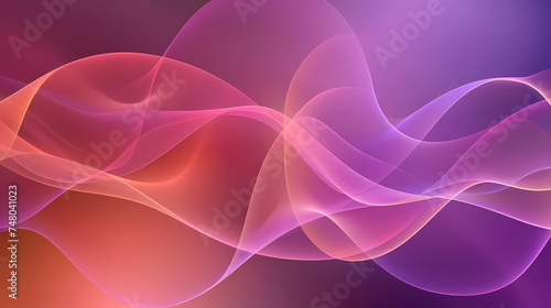 Abstract Colorful Wave Patterns on a Gradient Background