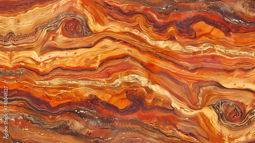 Vibrant Marble Patterns Captured in Natural Stone Slab