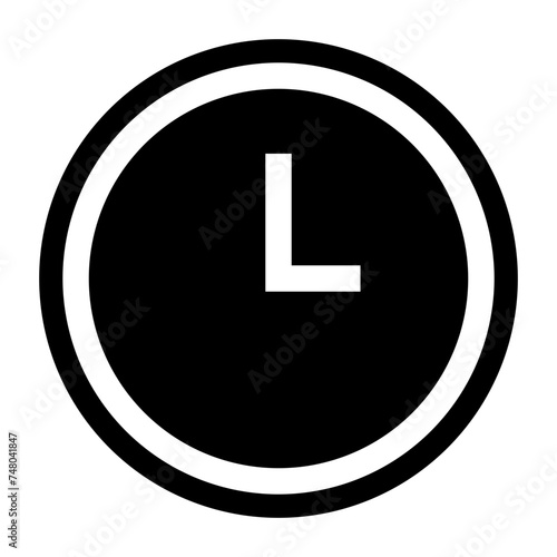 clock icon. Clock, time.