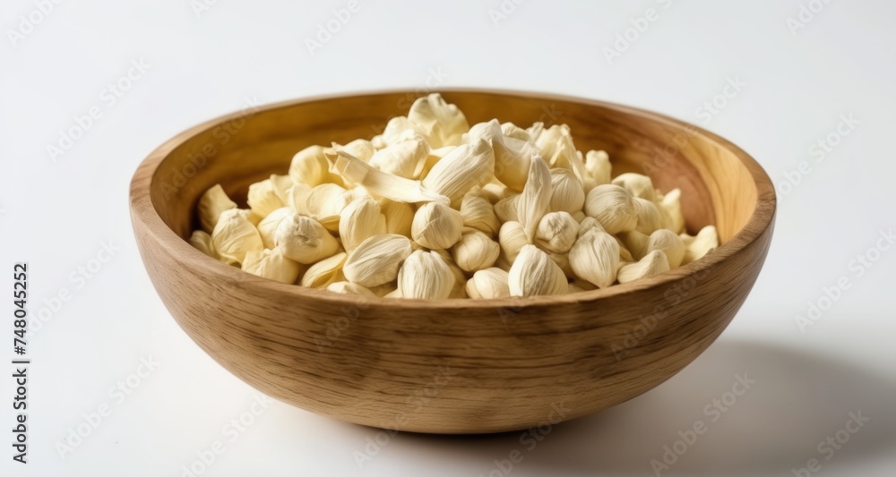 A bowl of fresh garlic cloves, ready to add flavor to your dish A bowl of fresh garlic cloves, ready to add flavor to your dish