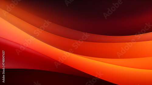 Dark Orange Glossy wave background,HD wallpaper 