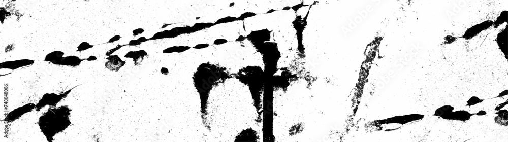 Fototapeta premium Abstract texture dust particle and dust grain on white background. Grunge texture white and black. scratches to create distressed effect. old crackes grunge paper textrue, vector, illustration.