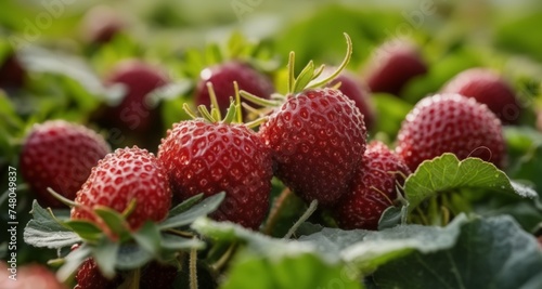  Freshly picked strawberries ready for a summer delight