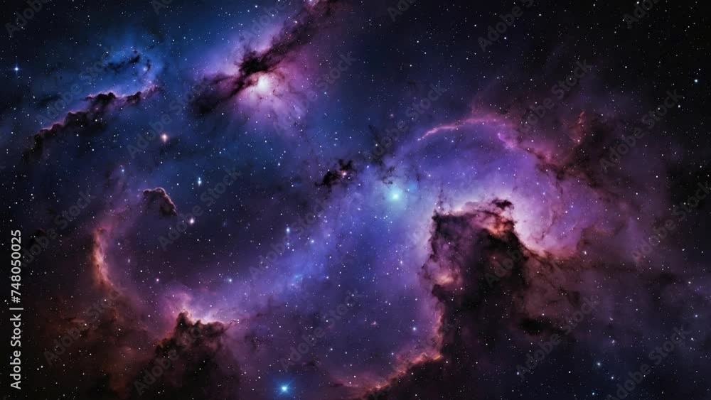 Nebula in space with stars, created with some elements made with generative AI