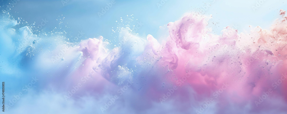 abstract pastel pink and blue smoke powder abstract pastel pink and blue smoke powder