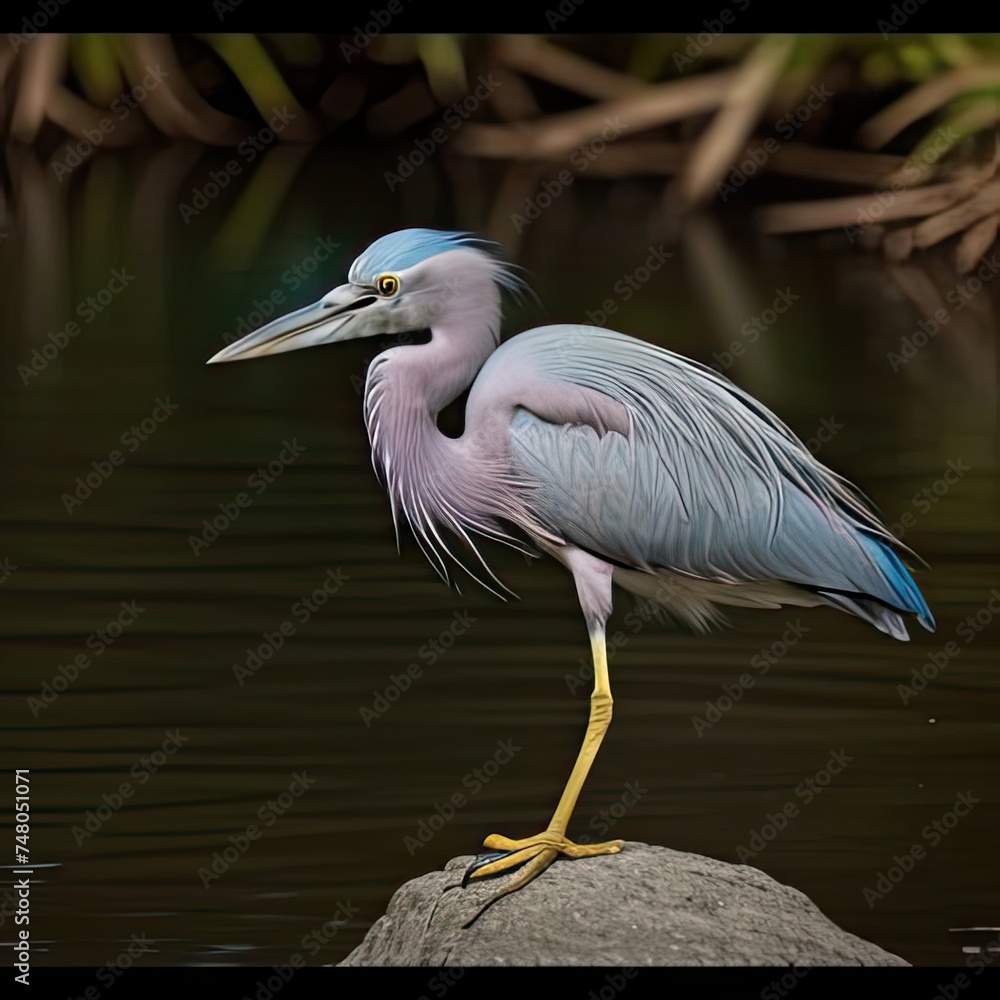 Naklejka premium Little Blue Heron