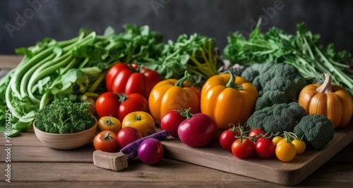  Fresh produce, vibrant colors, and healthy choices
