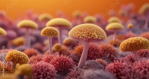  Vibrant Mushroom Forest - A Mycological Wonderland photo