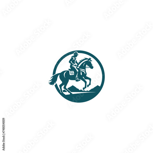 Vector horse head or strong animal logo design.
