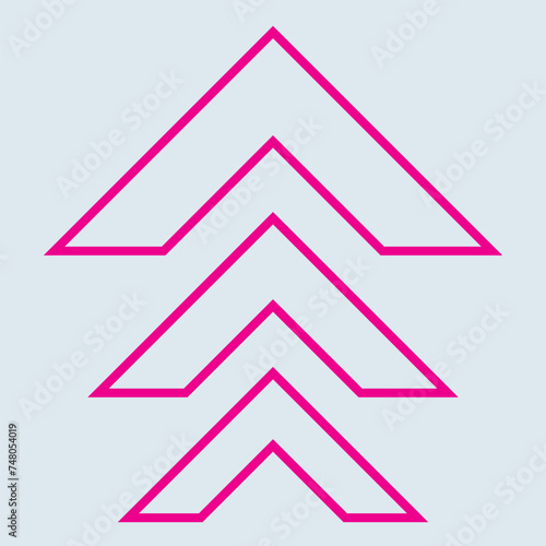 pink arrow icon vector blend effect 