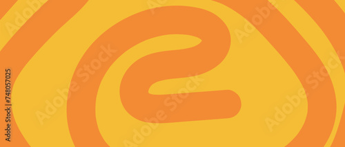 Seamless Pattern of Orange and Yellow Colors. Backdrop Geometric Incline, Waves Line. Optical Distortion Lines Texture for Banner, Poster, Cover, Web. 3d Op Art in Vector illustration.