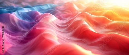 Multicolor abstract 3D render