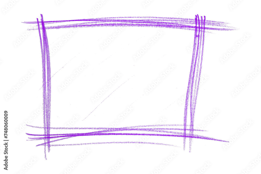 purple frame isolated on transparent background