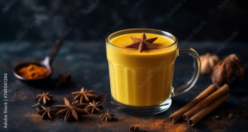 Deliciously spiced hot beverage, perfect for cozy evenings Deliciously spiced hot beverage, perfect for cozy evenings