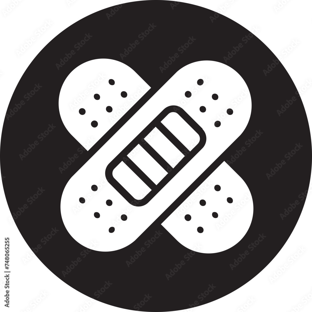 band aid glyph icon band aid glyph icon