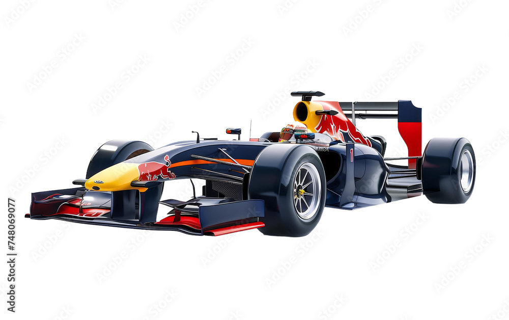 The Engineering Marvels of Formula 1 Cars On Transparent Background.