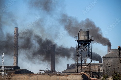 Umweltverschmutzung in einer Zuckerrohrfabrik 