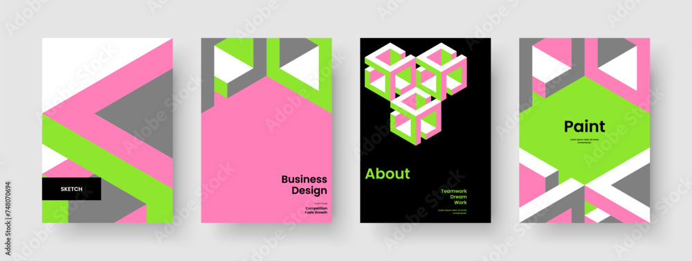 Abstract Brochure Design. Creative Business Presentation Template. Geometric Book Cover Layout. Report. Flyer. Banner. Background. Poster. Journal. Brand Identity. Notebook. Magazine. Portfolio