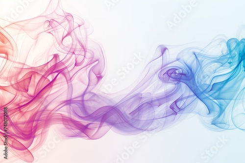 white abstract background with purple, pink smoke 