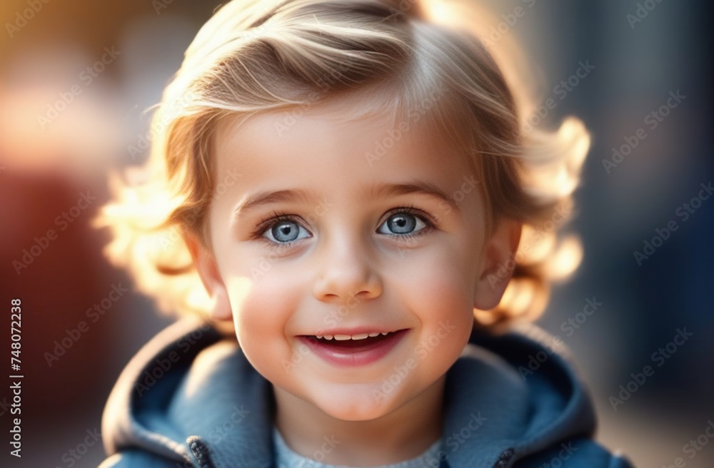 happy little boy smiling face closeup happy little boy smiling face closeup