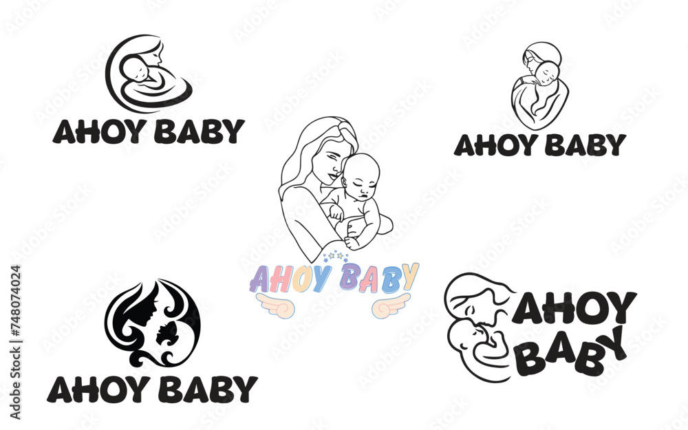 Baby Logo Design Free Vectors PSD