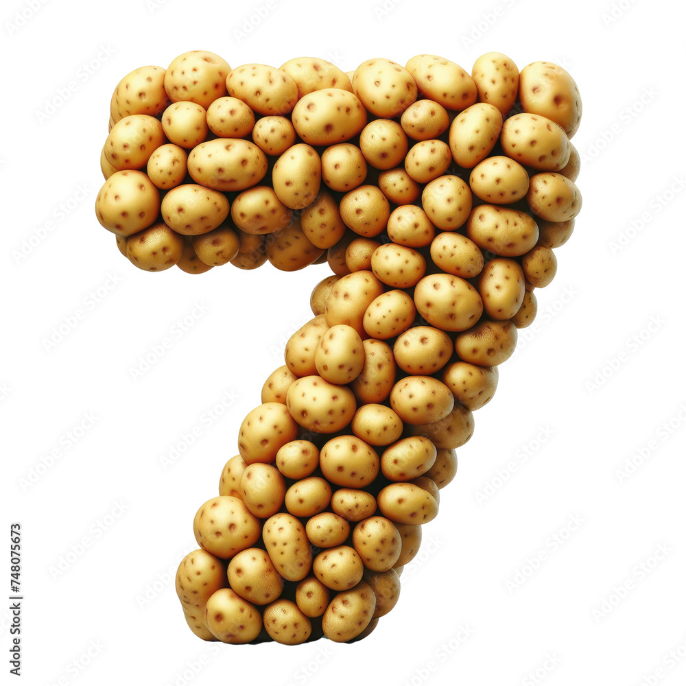 Isolated 3D Number on a Clear PNG Canvas Generative AI Isolated 3D Number on a Clear PNG Canvas Generative AI