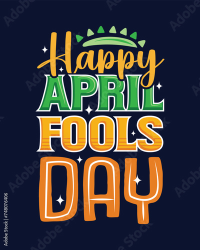 Flat April Fool's Day Illustration