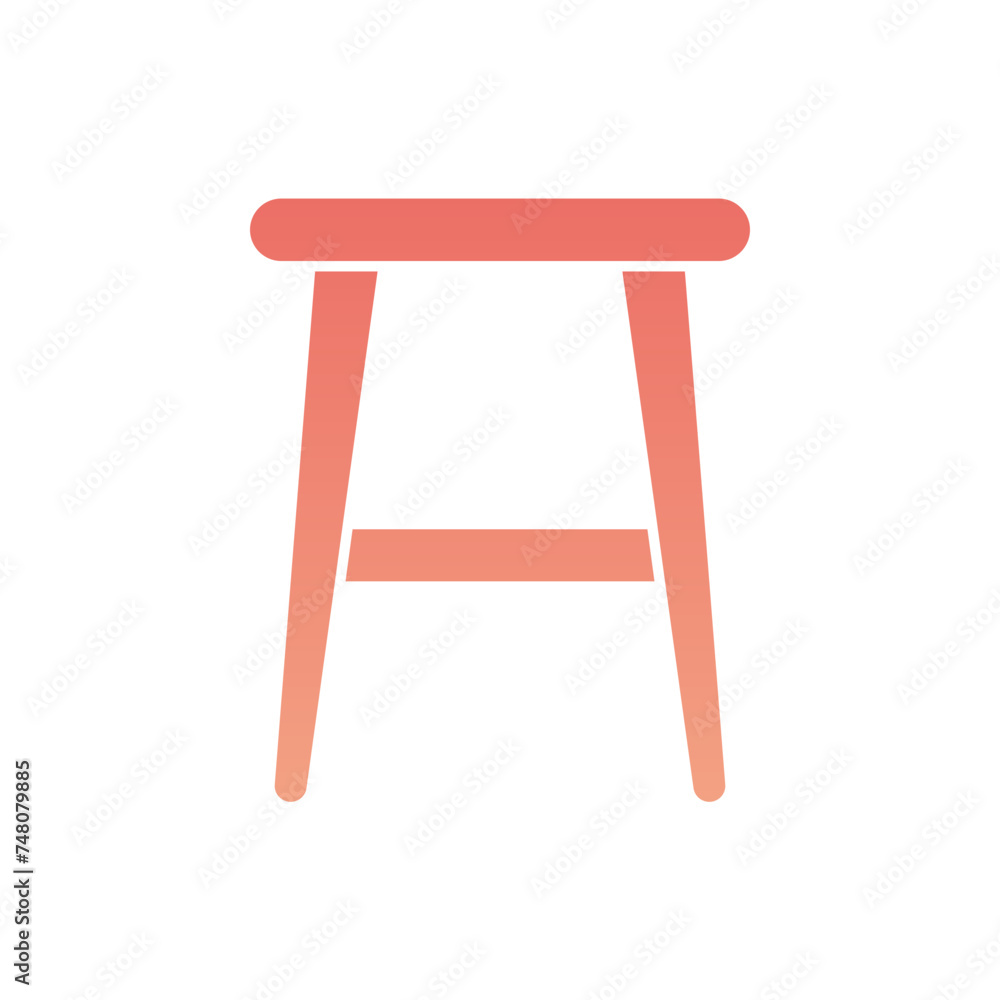 Aesthetic Chair Flat Gradient Style Aesthetic Chair Flat Gradient Style