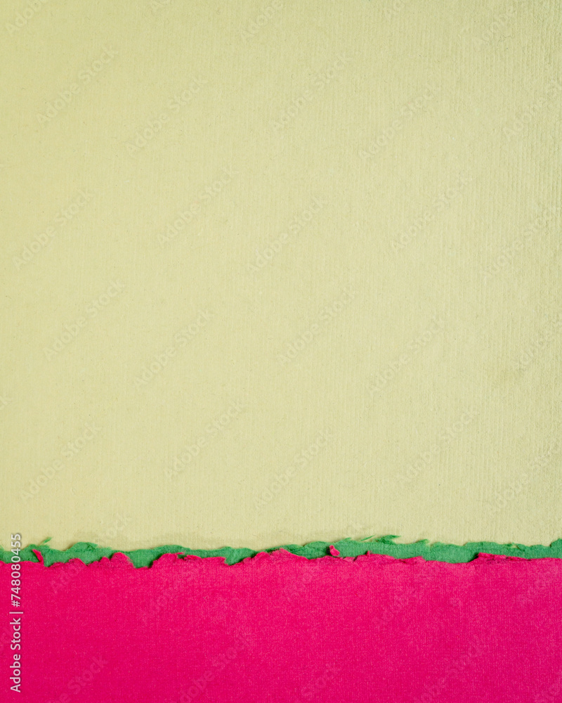 abstract paper landscape in pink and green pastel tones - collection of handmade rag papers abstract paper landscape in pink and green pastel tones - collection of handmade rag papers